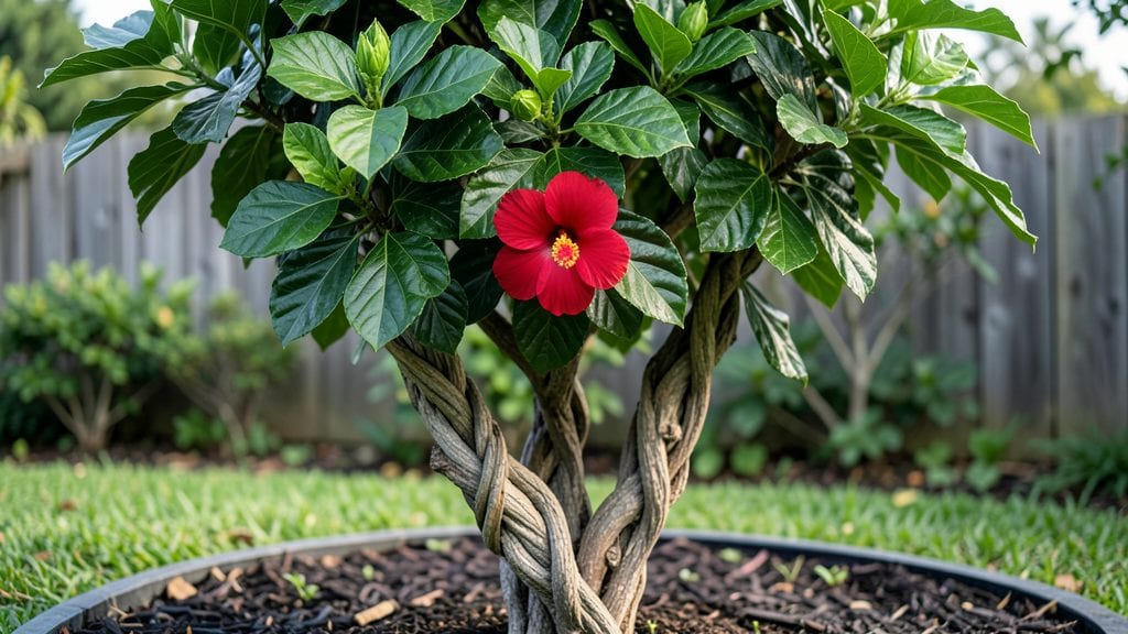 Braided Hibiscus Tree Full Grown: Pruning for Year-Round Pacific Northwest Blooms