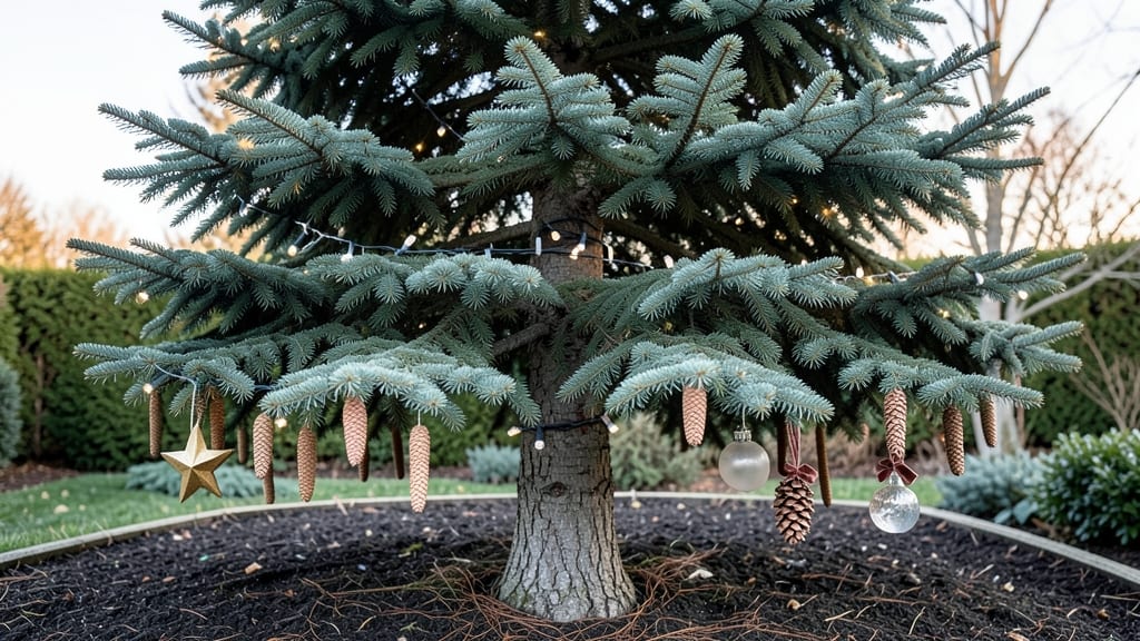 Huge White Christmas Tree: Pacific Northwest Frost-Resistant Year-Round Elegance