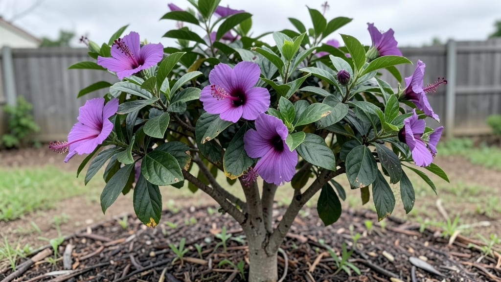 Purple Hibiscus Tree: Year-Round Blooms With Minimal Pruning Effort