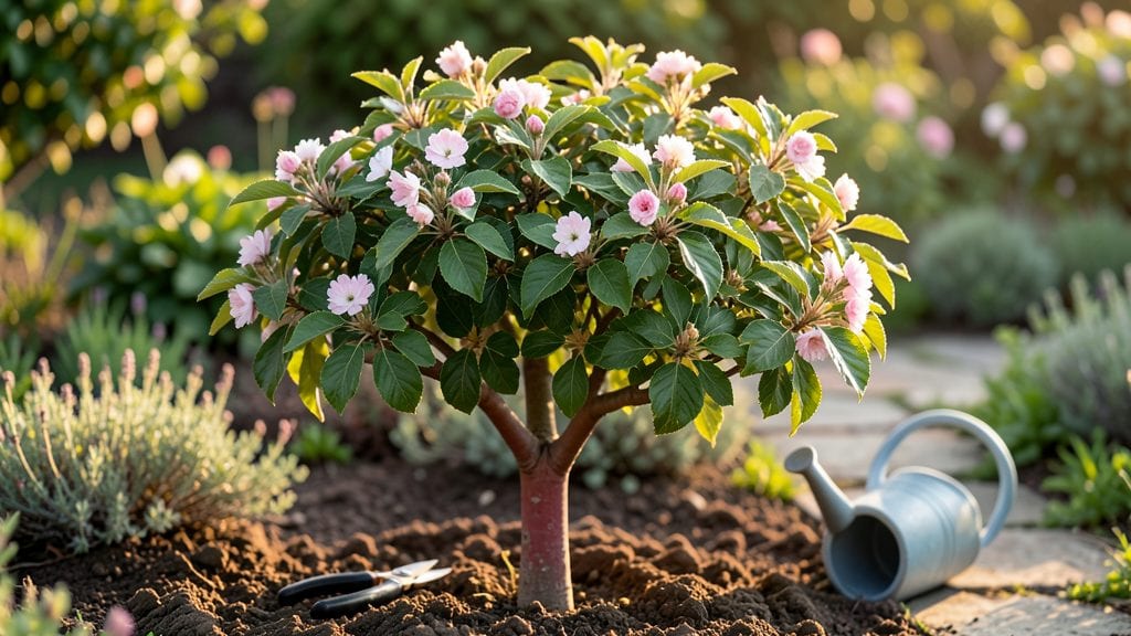 Ruby Ruffle Patio Peach Tree: Pacific Northwest's Low-Maintenance Hummingbird Oasis